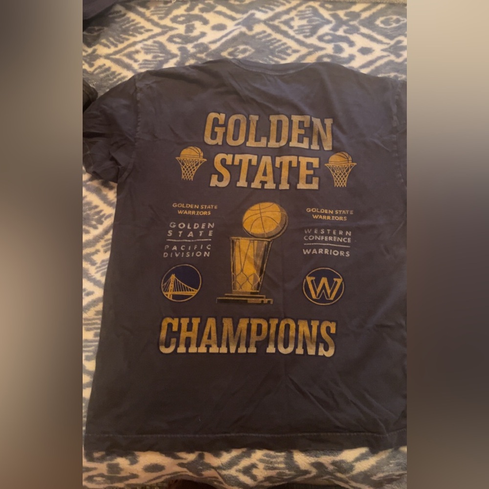 Warriors Basketball T-Shirt - Gray Men’s XL - Picture 3 of 4